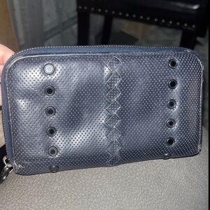 Bottega Veneta Perforated Long zip wallet